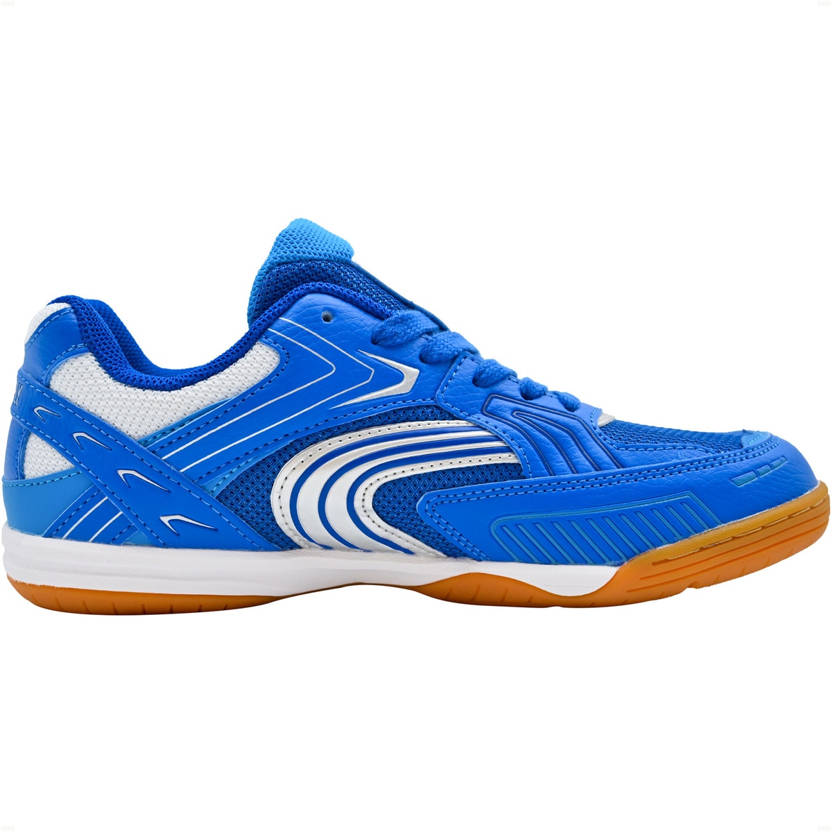 Butterfly Lezoline Reiss Shoes: Inside profile view of Blue Reiss Shoe